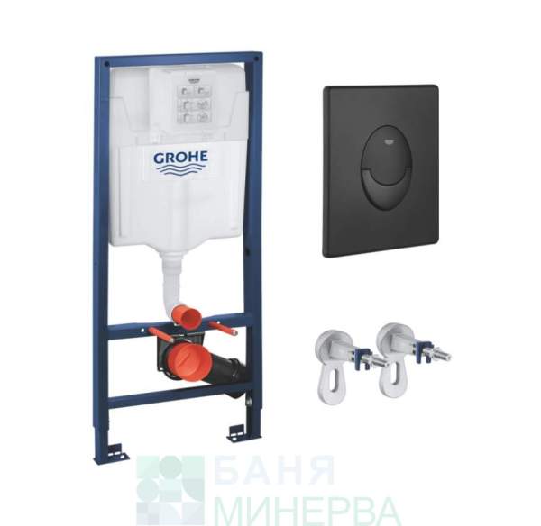 GROHE Структура за вграждане с черен бутон 38505KF0