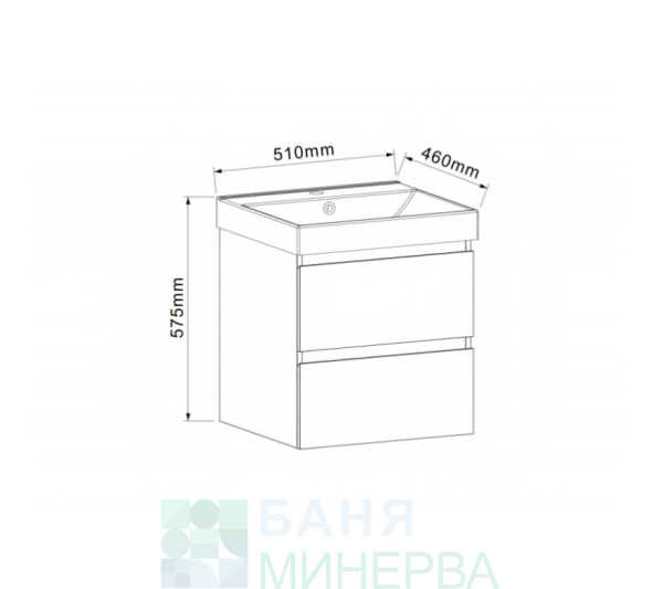 PVC шкаф BELLINI 50 6039-50 - Image 3
