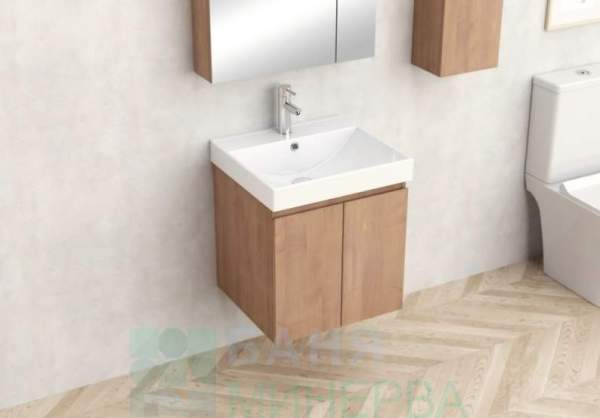 PVC шкаф за баня ANIELA-50 5156-50 с умивалник  - Image 2
