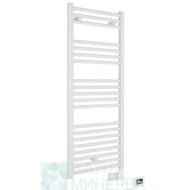 Crystal E-AGATE WHITE 300 W бяла 800 x 500 mm Електрическа лира за баня Бяла + Подарък - Image 2
