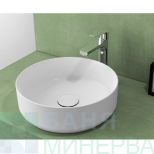 ISVEA INFINITY 10NF65036-2L Мивка върху плот ф36 см White matt Бял мат