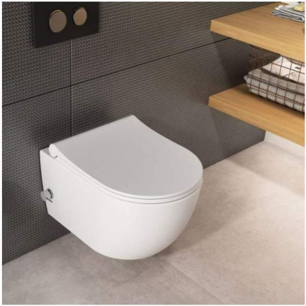 Quarter Bath Deep конзолна тоалетна чиния с биде и смесител - Image 4