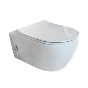 Quarter Bath Deep конзолна тоалетна чиния с биде и смесител