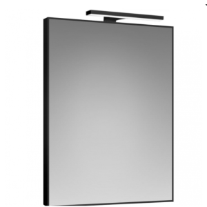 Огледало с черна рамка и осветление 60х80см реверсивно