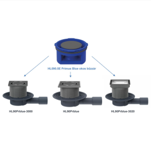 Подов сифон за баня Primus Blue за индивидуална плочка HL HL90PrBlue-3020