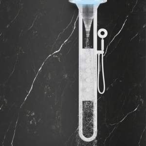 Хидромасажен панел 3617MW Бял Мат