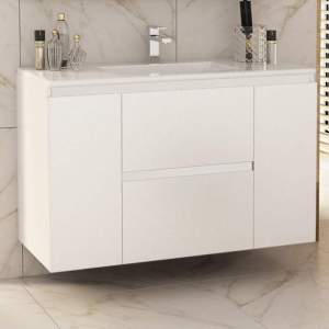 FLEXMEBEL NIDO LINE 100 см F002CDMIL PVC шкаф с порцеланов умивалник