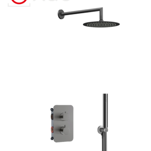 AQG 19AQTER24712 KIT AQUA TERM ER247 GUN METAL PVD Термостатна Душ система за вграждане