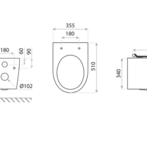 LAVITA Конзолна тоалетна чиния GALVE 3.0 TORNADO