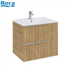 ROCA Elegant Plus Light Oak Structure Шкаф за баня 60 см две чекмеджета и умивалник A852018574-173718