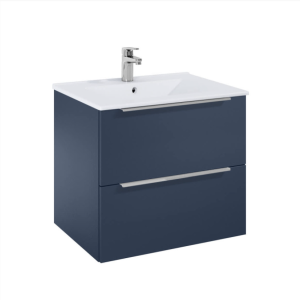 ROCA Elegant Plus NIGHT BLUE A852018538 Шкаф за баня 60 см две чекмеджета и умивалник Цвят Нощно небе