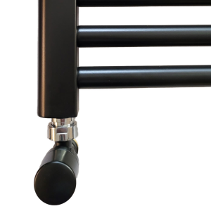 Комплект спирателни кранове за Водна Лира Черен мат с Адаптори