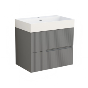 PVC Шкаф за баня ELORIA 7056 GREY 70 см Сив