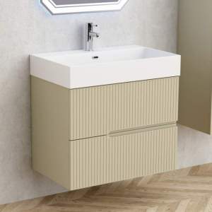 PVC Шкаф за баня ELORIA 7056BG 70 см Бежов