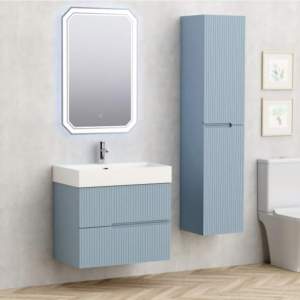 PVC Шкаф за баня ELORIA 7056BL 70 см Светло син