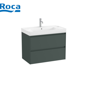 ROCA ONA A851691513 Шкаф с две чекмеджета и умивалник Highland Green 80 см
