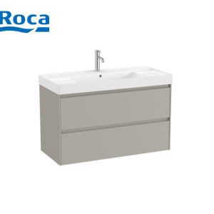 ROCA ONA SAND GREY A851693510 Шкаф с две чекмеджета и умивалник 100 см