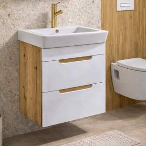 ARVIPO CASERTA 50 WOOD с чекмеджета Долен PVC шкаф с мивка