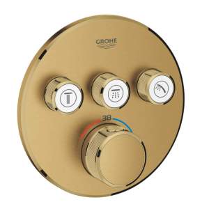 GROHE 29121GN0 GROHTHERM SMARTCONTROL Смесител за вграждане с 3 Извода brushed cool Sunrise Цвят златен