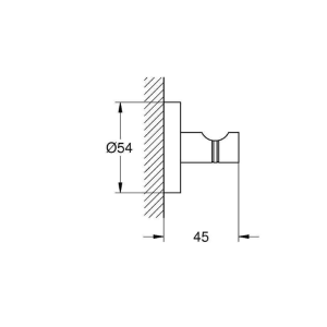 GROHE 40364DL1 ESSENTIALS Единична закаяалка Розово злато мат