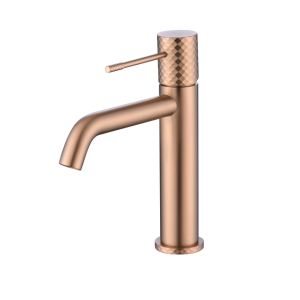 IMEX PRODUCTS Genova BDG053-1ORC Нисък смесител за мивка Розово злато мат PVD 132795