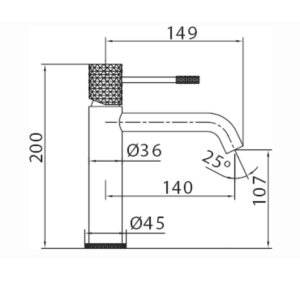 IMEX PRODUCTS Genova BDG053-1ORC Нисък смесител за мивка Розово злато мат PVD 132795