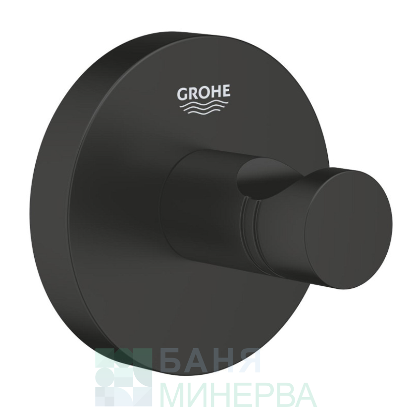 GROHE 1024602430 ESSENTIALS Matt black Единична закачалка Черен мат