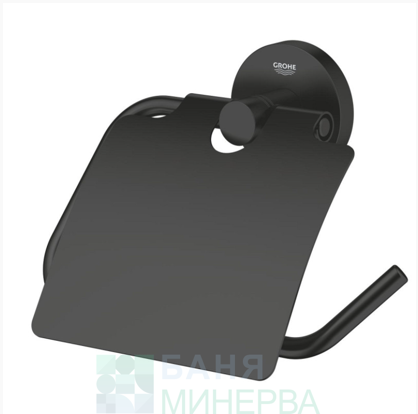 GROHE 1024652430 ESSENTIALS Matt black Държач за тоалетна хартия Черен мат - Image 2