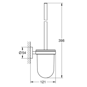 GROHE 1024682430 ESSENTIALS Matt black Четка за тоалетна Черен мат