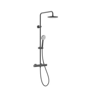 ROCA A5A9A2ENM2 EVENT-T Round Brushed Titanium Black Термостатна Душ колона
