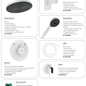 HANSGROHE ПРОМО Комплект за вграждане PULSIFY S 260 1 JET Бял Мат