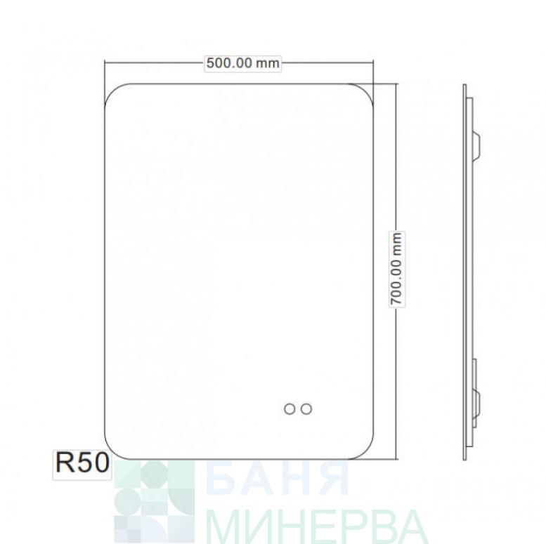 LED Огледало FICO 1945-50 - Image 2