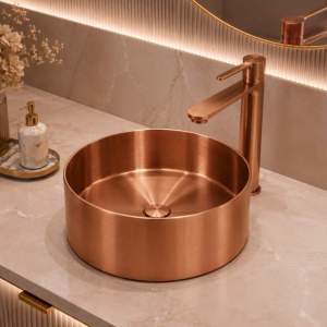 МИВКА от НЕРЪЖДАЕМА СТОМАНА PURE STEEL 3611BRG Brushed Rose gold