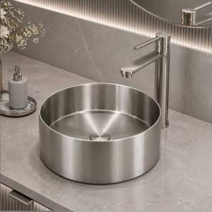 МИВКА от НЕРЪЖДАЕМА СТОМАНА PURE STEEL 3611BS Brushed NICKEL
