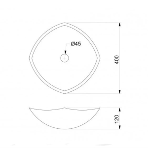 Мивка за плот Купа ICL 4012S Inter Ceramic